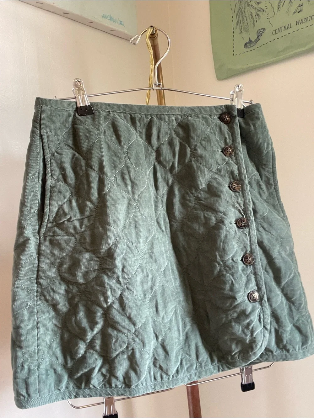 Maxwell Corduroy Quilted Mini Skirt